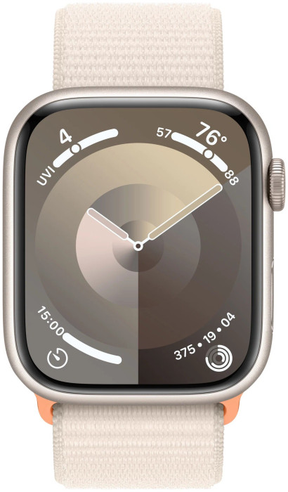 Умные часы Apple Watch Series 9 45mm Starlight Aluminum Case with Starlight Sport Loop | Фото 2 из 4