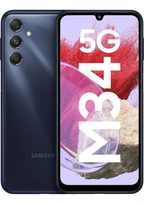 Смартфон Samsung Galaxy M34 5G 6/128GB Синий (Blue) | Фото 1 из 6