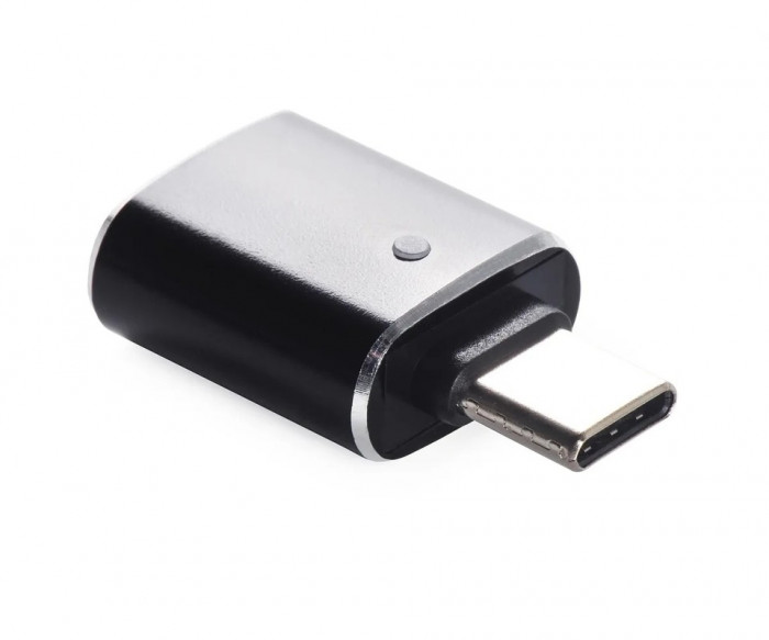Переходник iNeez (OTG) Type-C to USB 3.0 converter + Flash для Macbook Черный (Black) | Фото 3 из 6