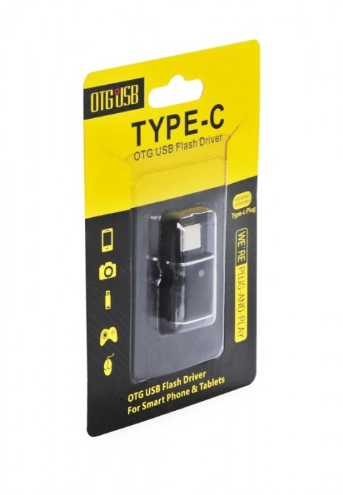 Переходник iNeez (OTG) Type-C to USB 3.0 converter + Flash для Macbook Черный (Black) | Фото 2 из 6