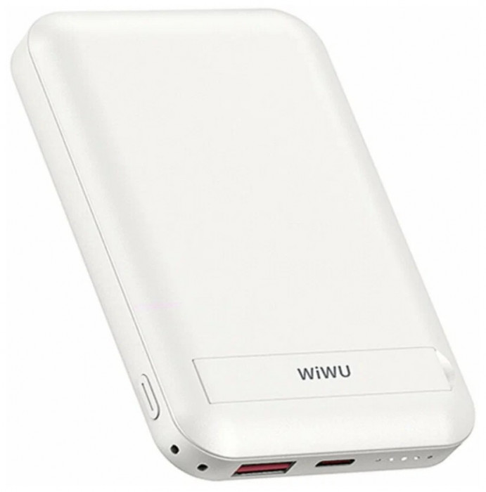 Внешний аккумулятор WIWU Snap Cube Magnetic Wireless Power Bank 10000mah Белый | Фото 1 из 3