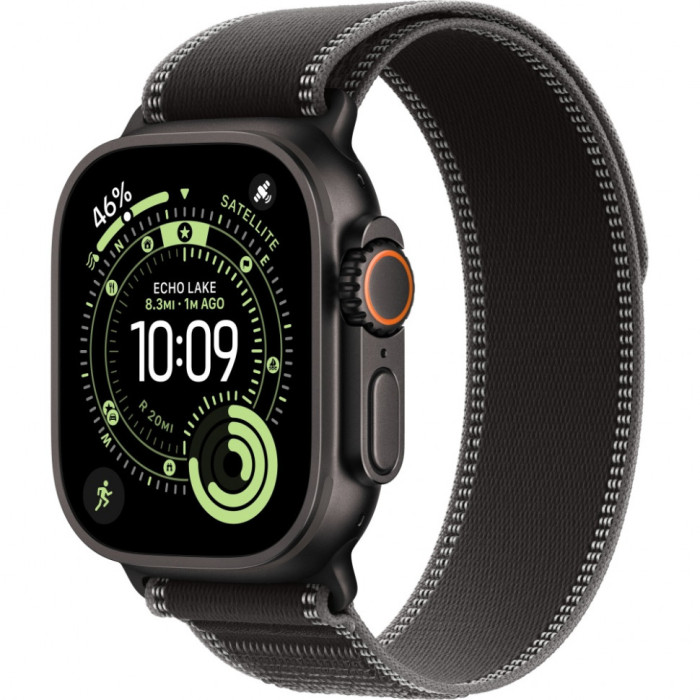 Умные часы Apple Watch Ultra 3 2025 49mm Black Titanium Case with Black/Charcoal Trail Loop