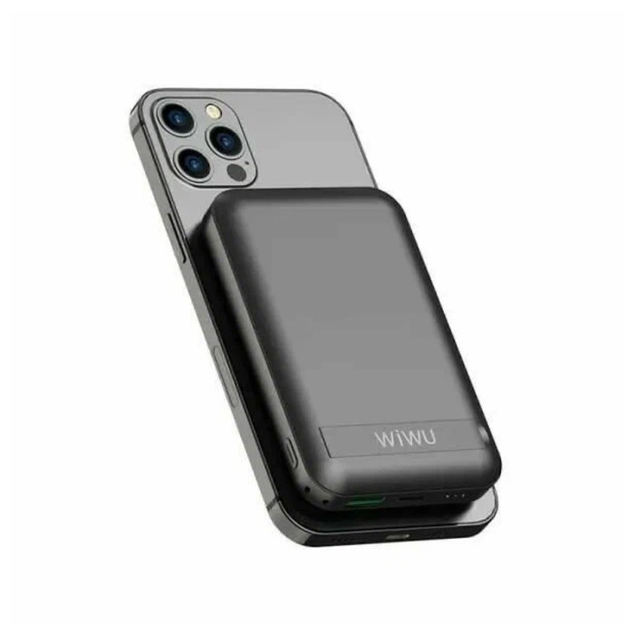 Внешний аккумулятор WIWU Snap Cube Magnetic Wireless Power Bank 10000mah Черный | Фото 2 из 3
