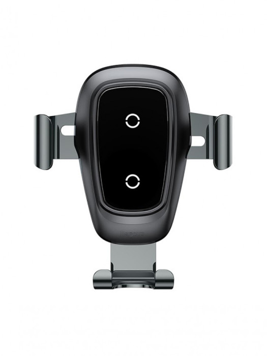 Автомобильный держатель с беспроводной зарядкой Baseus Metal Wireless Charger Gravity Car Mount (WXYL-B0S) | Фото 2 из 2