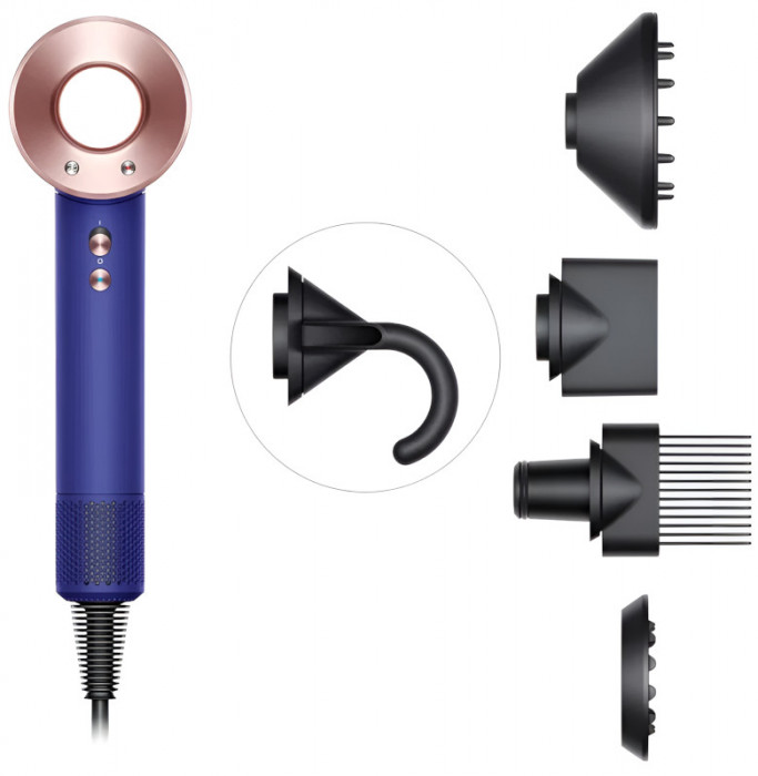Фен Dyson Supersonic HD07 Синий/Розовый (Vinca Blue/Rose) | Фото 1 из 16