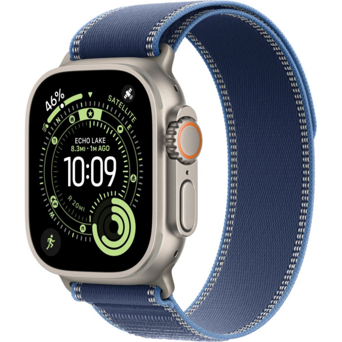 Умные часы Apple Watch Ultra 3 2025 49mm Natural Titanium Case with Blue/Bright Blue Trail Loop