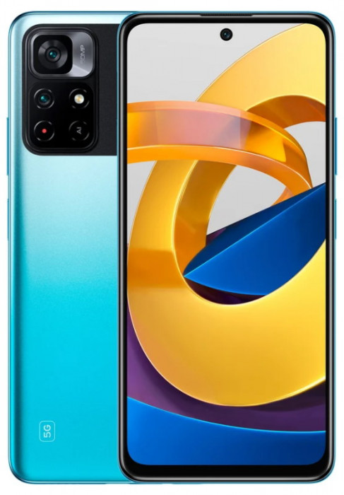 Смартфон Poco M4 Pro 5G 6/128GB Голубой (Blue) EAC | Фото 1 из 7