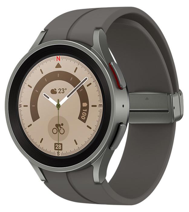 Умные часы Samsung Galaxy Watch5 Pro 45 mm Серый титан | Фото 4 из 4