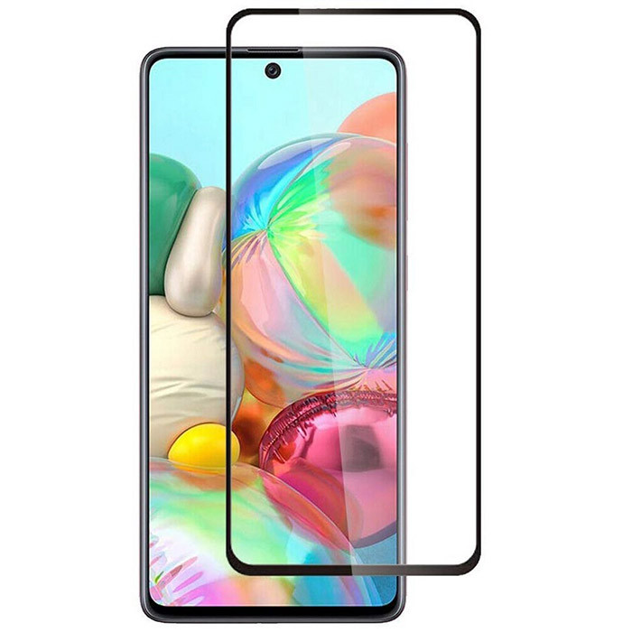 Защитное стекло для Samsung Galaxy A72 Черное тех.пак | Фото 1 из 2