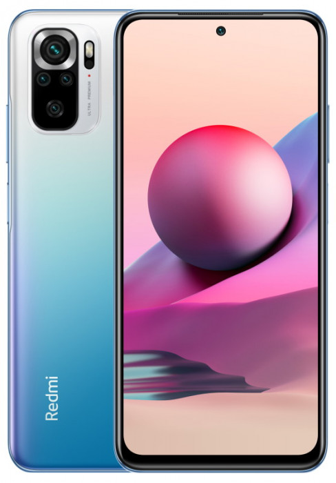 Смартфон Xiaomi Redmi Note 10S 6/64GB (NFC) Ocean blue EAC | Фото 1 из 6