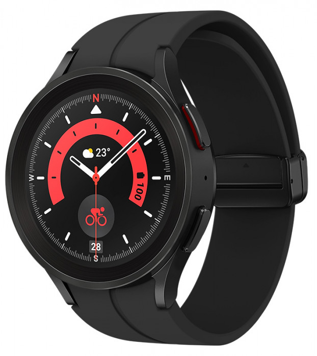 Умные часы Samsung Galaxy Watch5 Pro 45 mm Черный титан | Фото 1 из 4