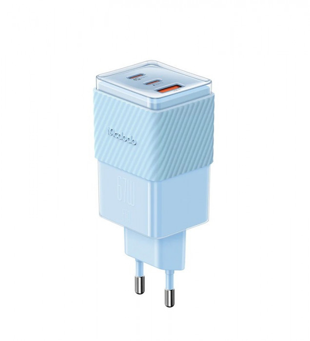 Зарядное устройство Mcdodo 67W Colorful Crystal Style GaN 5 mini CH-1503 Синий (Blue) | Фото 2 из 2