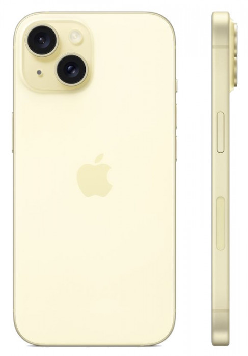 Смартфон Apple iPhone 15 512GB Желтый (Yellow) nano SIM + eSIM | Фото 2 из 4