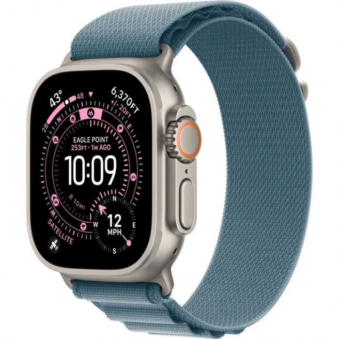Умные часы Apple Watch Ultra 3 2025 49mm Natural Titanium Case with Light Blue Alpine Loop