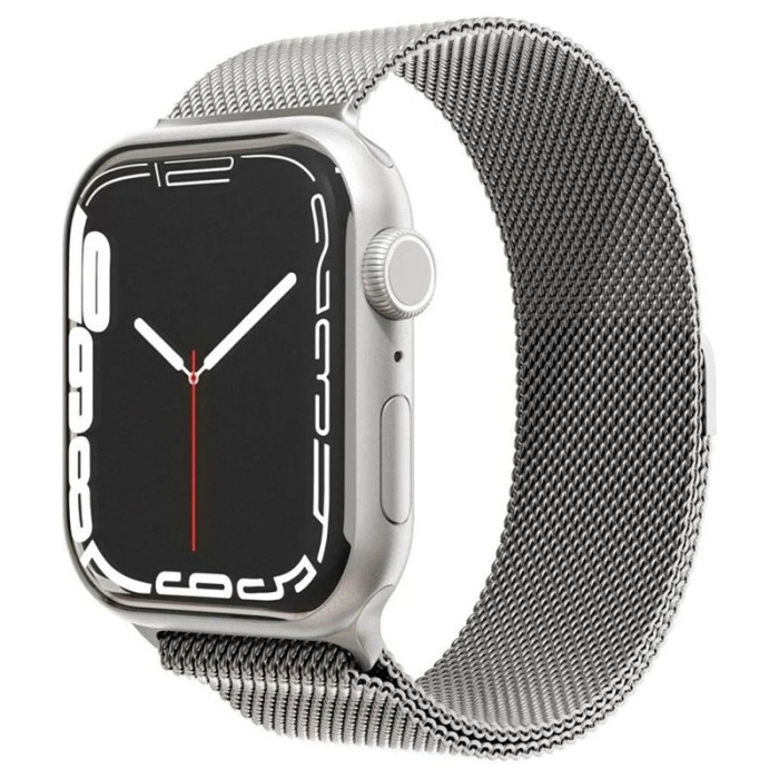 Ремешок из нержавеющей стали сетчатый VLP для Apple Watch 38/40/41 Серебристый | Фото 1 из 2