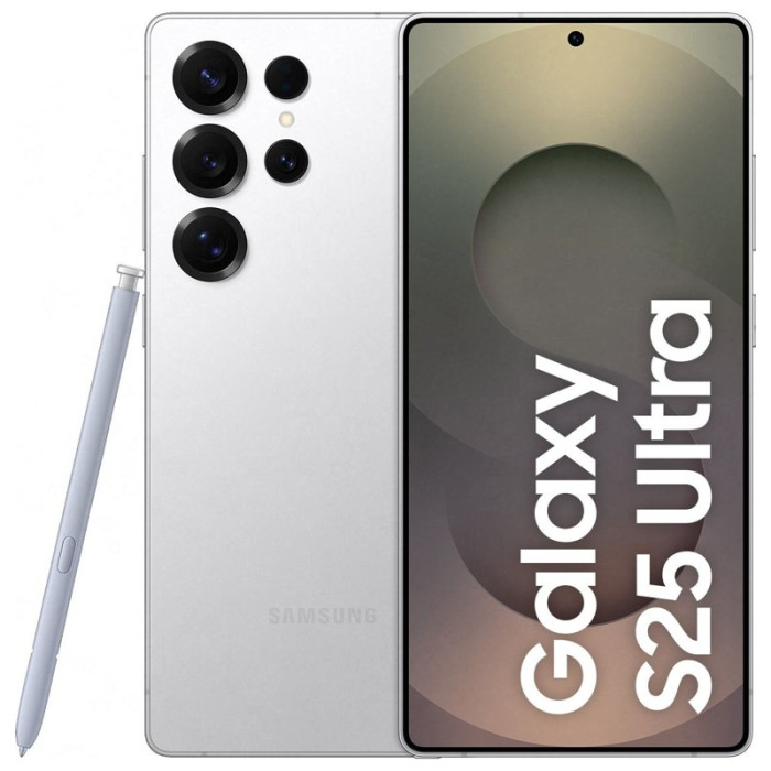 Смартфон Samsung Galaxy S25 Ultra 12/512GB Cеребряный Титан (Titanium Whitesilver) | Фото 1 из 3