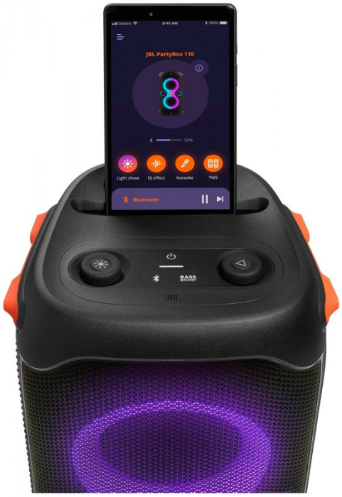 Портативная акустика JBL PartyBox 110 Черный | Фото 2 из 4