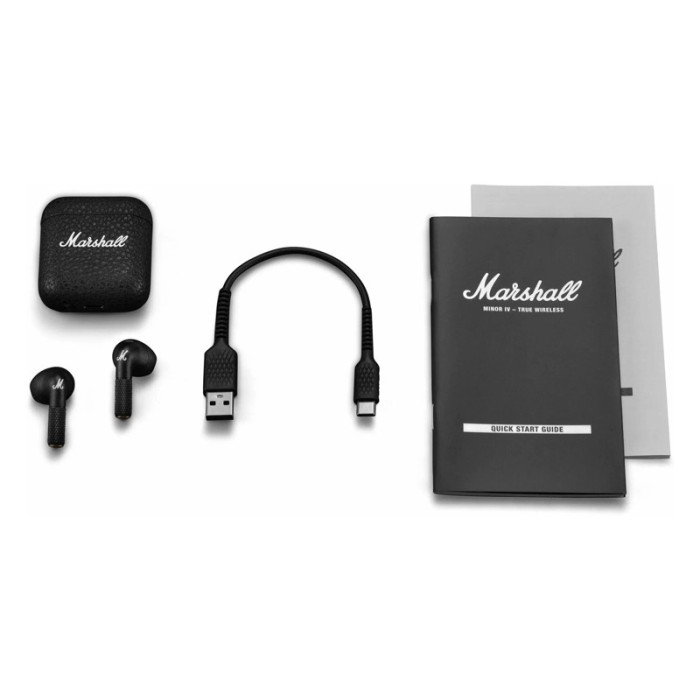 Беспроводные наушники Marshall Minor 4 Черный (Black) | Фото 7 из 8