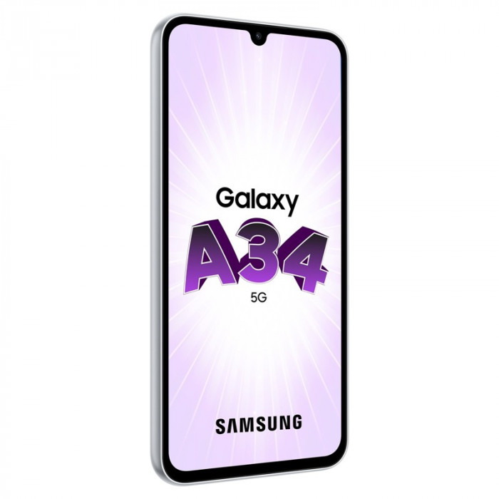 Смартфон Samsung Galaxy A34 5G 8/128GB Перламутр (Awesome Silver) | Фото 7 из 9