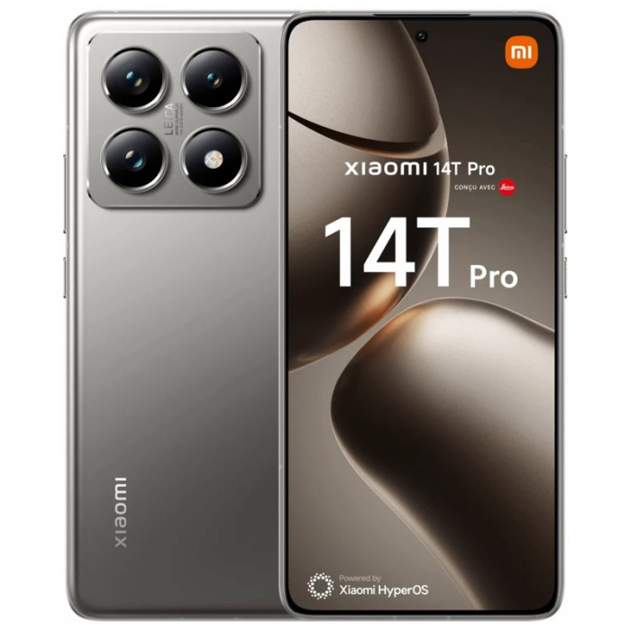 Смартфон Xiaomi 14T Pro 12/256GB Серый (Titan Gray) | Фото 1 из 1