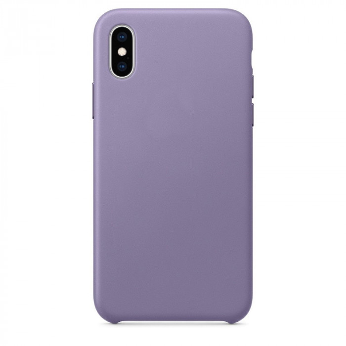 Чехол кожаный для iPhone XS Сиреневый | Фото 1 из 2
