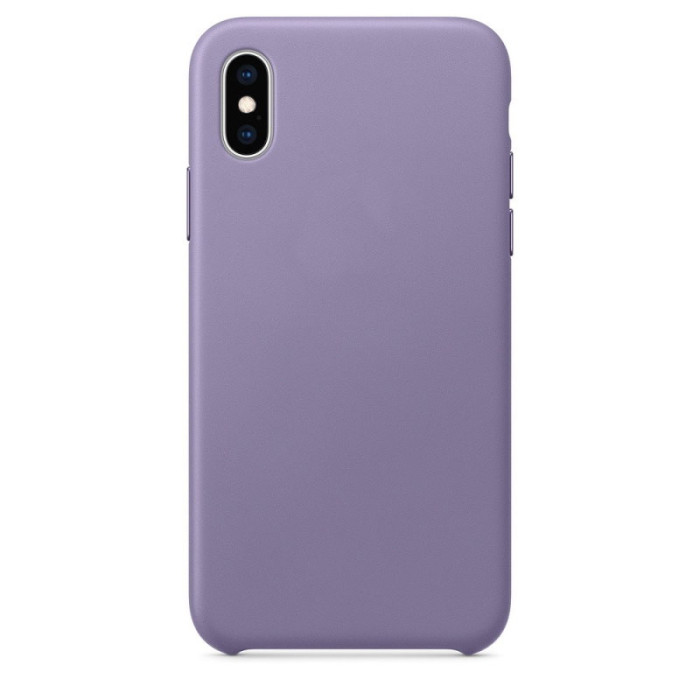 Чехол кожаный для iPhone XS Сиреневый | Фото 2 из 2