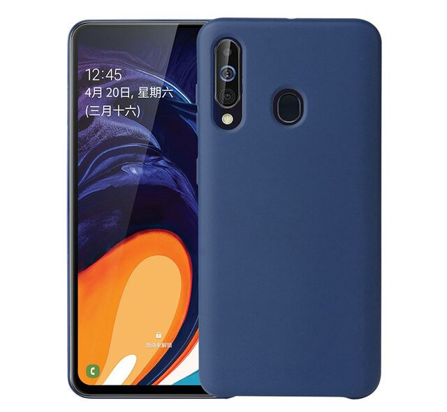 Чехол Samsung Silicone Cover для Samsung Galaxy A60 Темно-синий | Фото 1 из 2