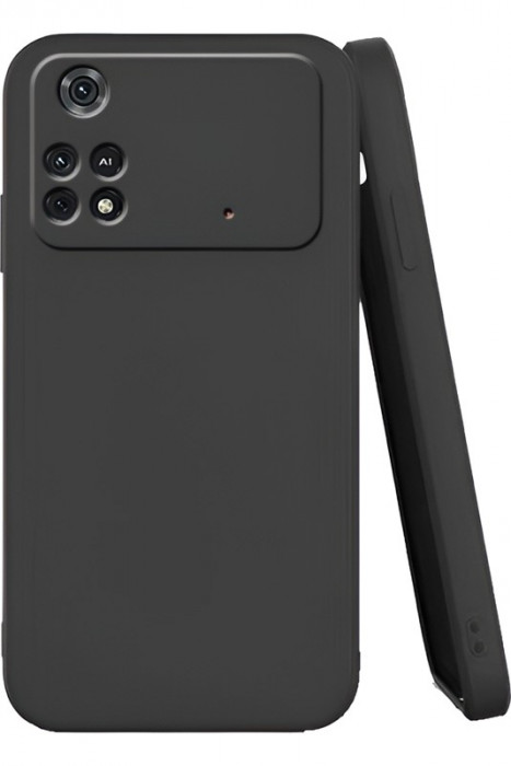 Чехол Silicone Cover Poco X4 Pro 5G Черный | Фото 1 из 2
