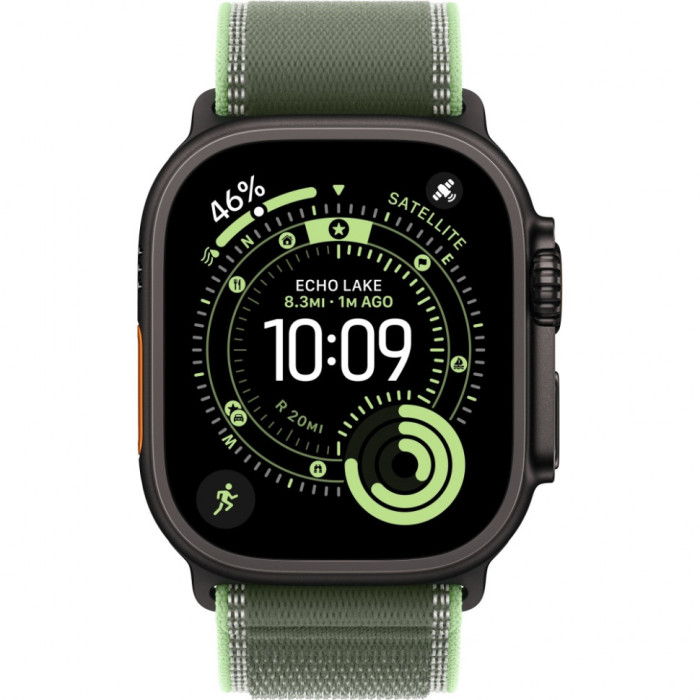 Умные часы Apple Watch Ultra 3 2025 49mm Black Titanium Case with Green/Neon Trail Loop