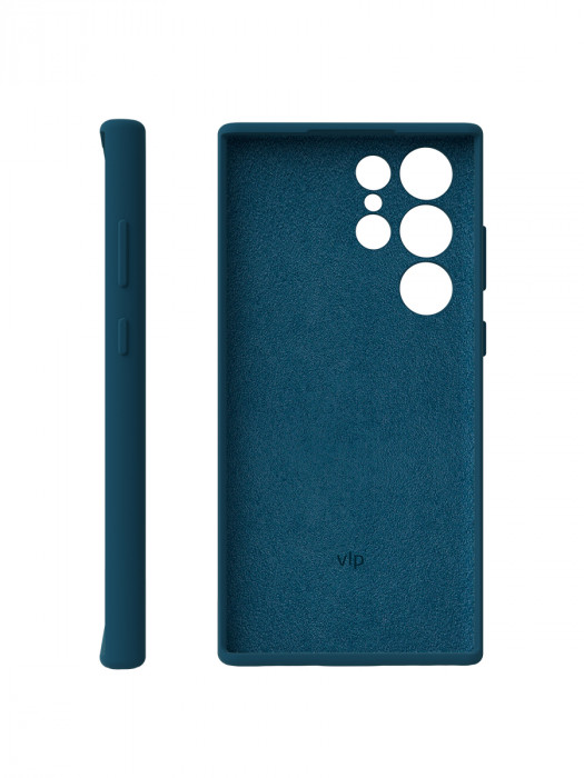 Чехол защитный VLP Silicone Case для Samsung Galaxy S23Ultra темно-синий | Фото 2 из 4