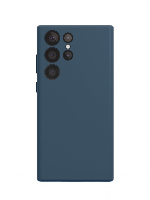 Чехол защитный VLP Silicone Case для Samsung Galaxy S23Ultra темно-синий | Фото 4 из 4
