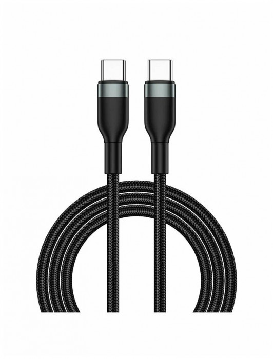 Кабель WiWU USB-C на USB-C 100W 1.2m Wi-C017 Черный | Фото 1 из 2
