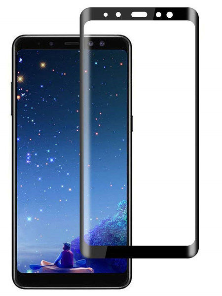 Защитное стекло для Samsung Galaxy A8 Plus Черный | Фото 1 из 2