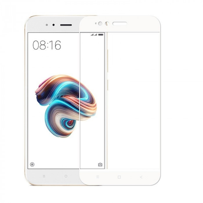 Защитное 3D стекло для Xiaomi Mi A1 тех.пак Белое | Фото 1 из 2