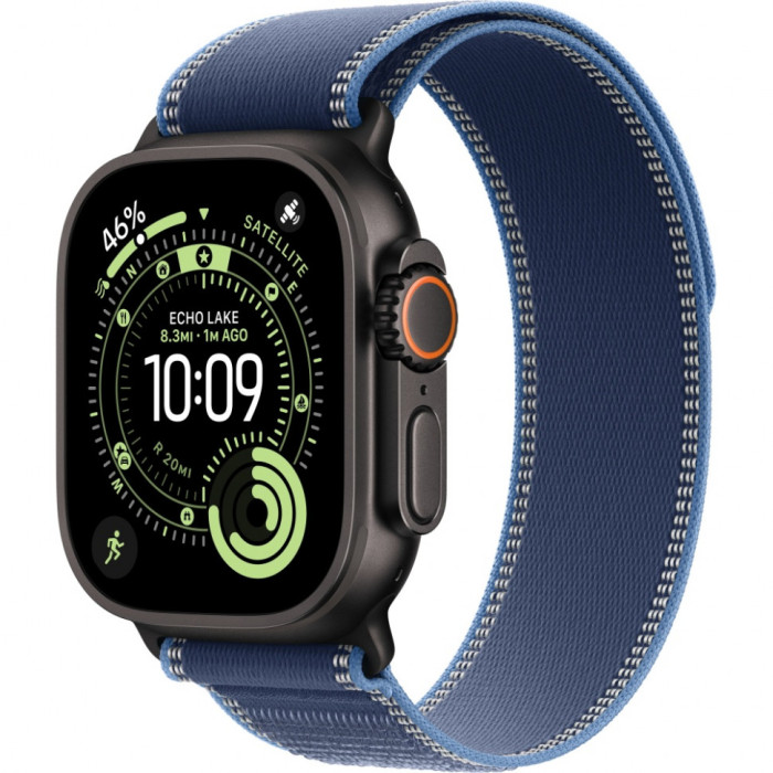 Умные часы Apple Watch Ultra 3 2025 49mm Black Titanium Case with Blue/Bright Blue Trail Loop