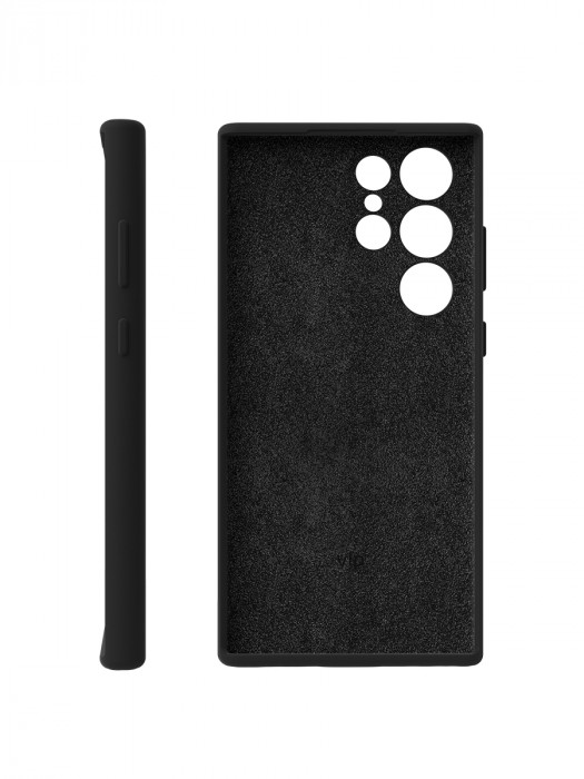 Чехол защитный VLP Silicone Case для Samsung Galaxy S23Ultra черный | Фото 2 из 4