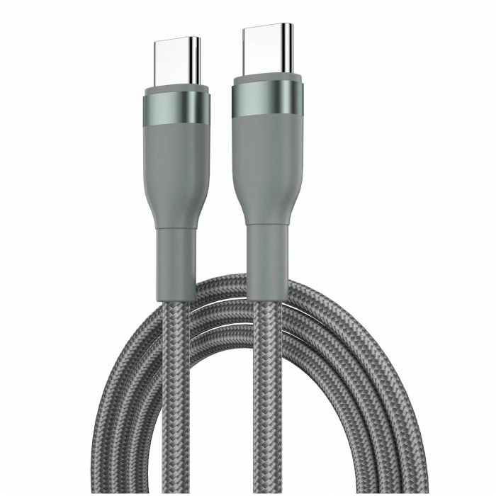 Кабель WiWU USB-C на USB-C 100W 1.2m Wi-C017 Серый | Фото 1 из 2