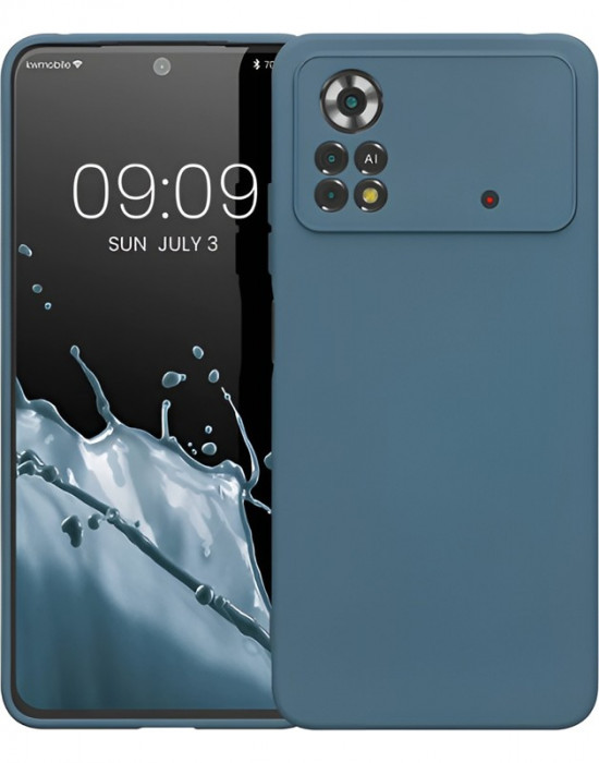 Чехол Silicone Cover Poco X4 Pro 5G Синий | Фото 1 из 2