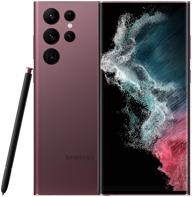 Смартфон Samsung Galaxy S22 Ultra 8/128GB Бургунди (Burgundy) | Фото 1 из 6