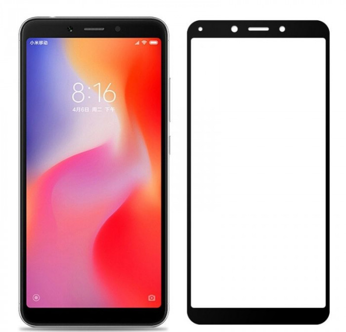 Защитное 3D стекло для Xiaomi Redmi 6 Pro тех.пак Белое | Фото 1 из 2