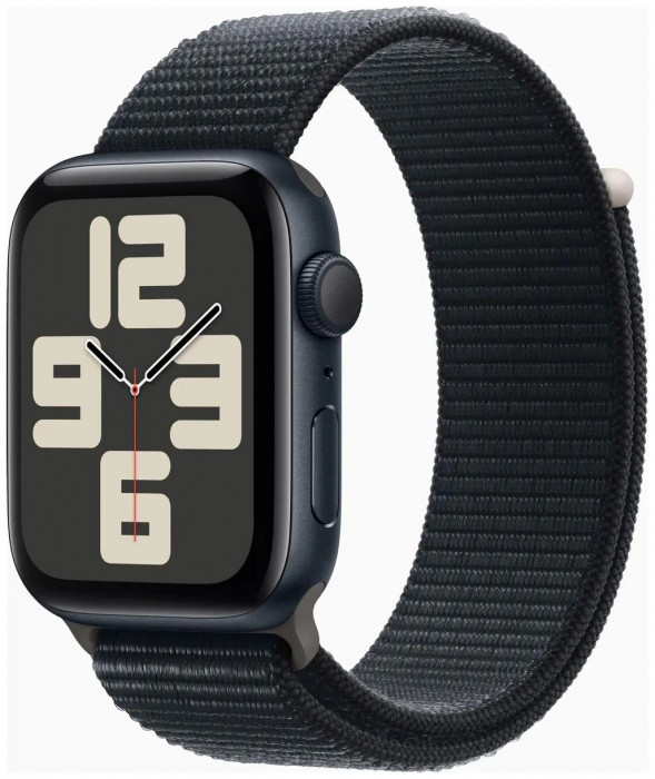 Умные часы Apple Watch SE 2023 44mm Aluminum Case with Sport Loop Тёмная ночь | Фото 1 из 4