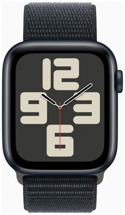 Умные часы Apple Watch SE 2023 44mm Aluminum Case with Sport Loop Тёмная ночь | Фото 2 из 4