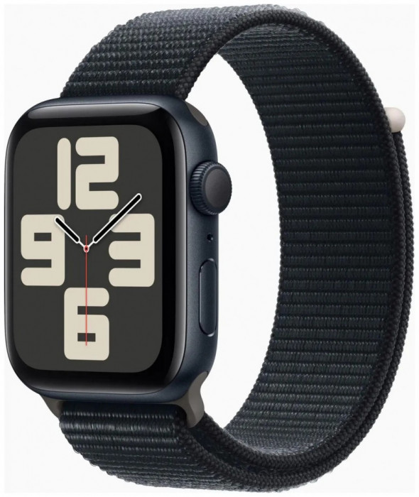 Умные часы Apple Watch SE 2023 44mm Aluminum Case with Sport Loop Тёмная ночь | Фото 4 из 4