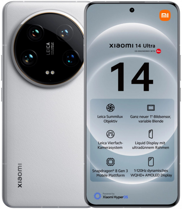 Смартфон Xiaomi 14 Ultra 16/512GB 5G Белый (White) | Фото 8 из 8
