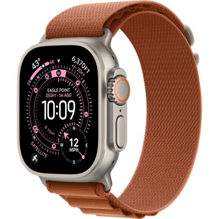 Умные часы Apple Watch Ultra 3 2025 49mm Natural Titanium Case with Terra Cotta Alpine Loop