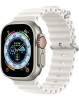 Ремешок для Apple Watch 42/44/45/49mm Ocean Band Белый (с текстурой кожи)