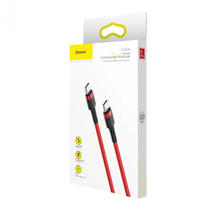 Кабель Baseus Cafule HW Quick Charging USB for Lightning Красный (CATKLF-G09) | Фото 3 из 4