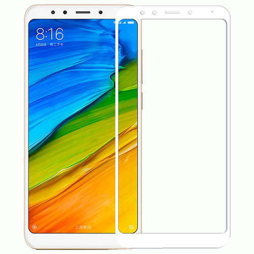 Защитное 3D стекло для Xiaomi Redmi Note 5 тех.пак Белое | Фото 1 из 2