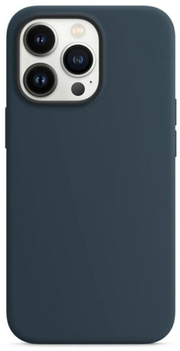 Чехол Silicone Case для iPhone 13 Pro Темно-синий (Abyss Blue) | Фото 1 из 2