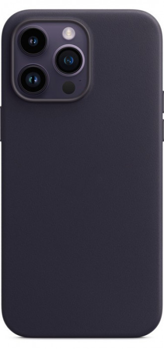 Чехол Leather Case MagSafe для iPhone 14 Pro Ink | Фото 1 из 3